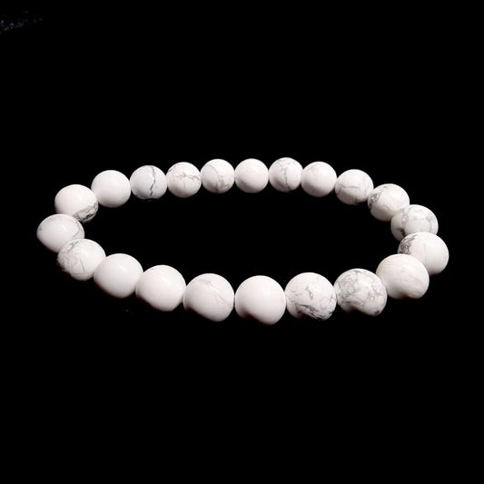 Howlite - Bracelet Boule